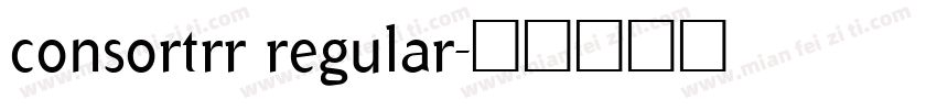 consortrr regular字体转换